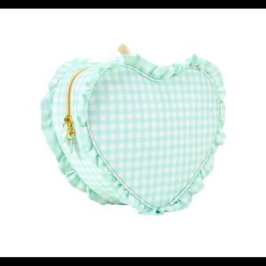 Stoney Clover Lane Ruffle Mini Heart Backpack In Mint Chip